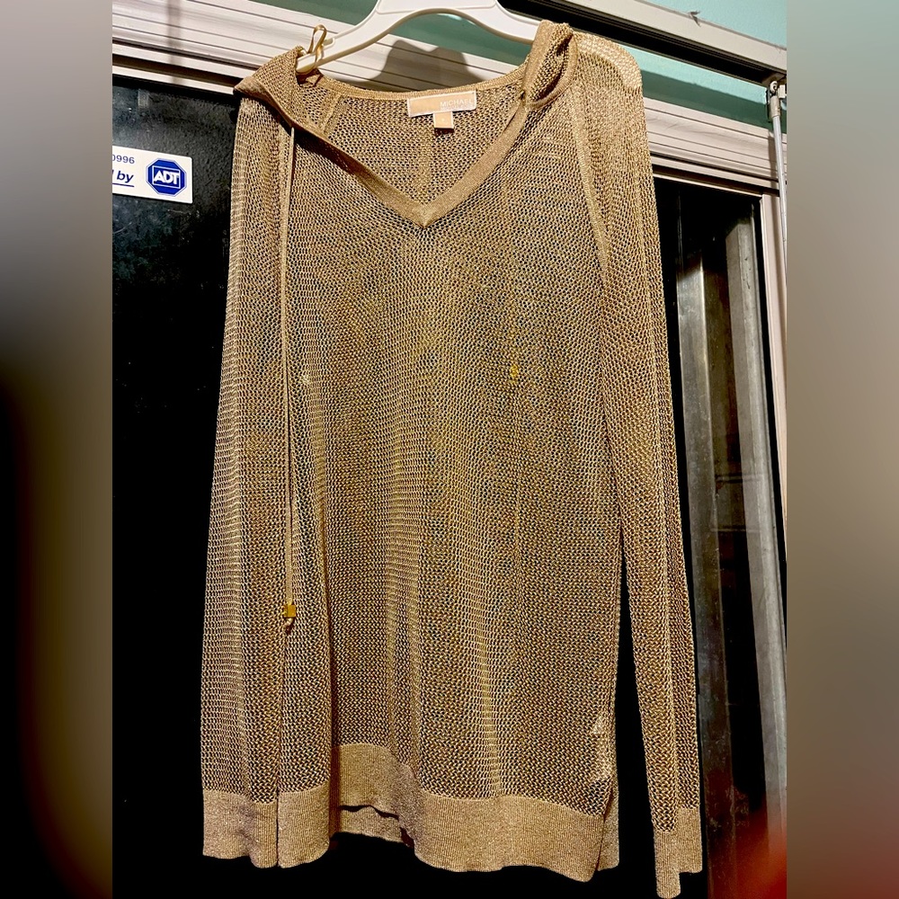 EUC small Michael Kors gold hoodie